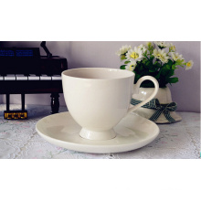 KC-2568 Haonai Popular conjunto de café de porcelana branca